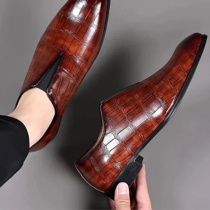 Klasyczne Buty męskie w Britisk Retro-Styl – Eleganckie Oxfords do Bryllup w Fest