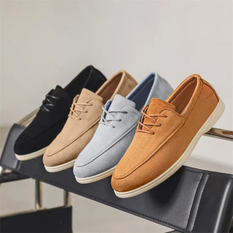 Stylrene Semskede Buty męskie – Wygodne Slip-on Loafers dla Hverdag w Kjøring