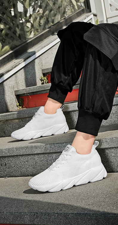 Løftende sneakersyy dla mężczyzn w kobiet – 6 cm Usynlig Høydeøkning w Mesh-komfort