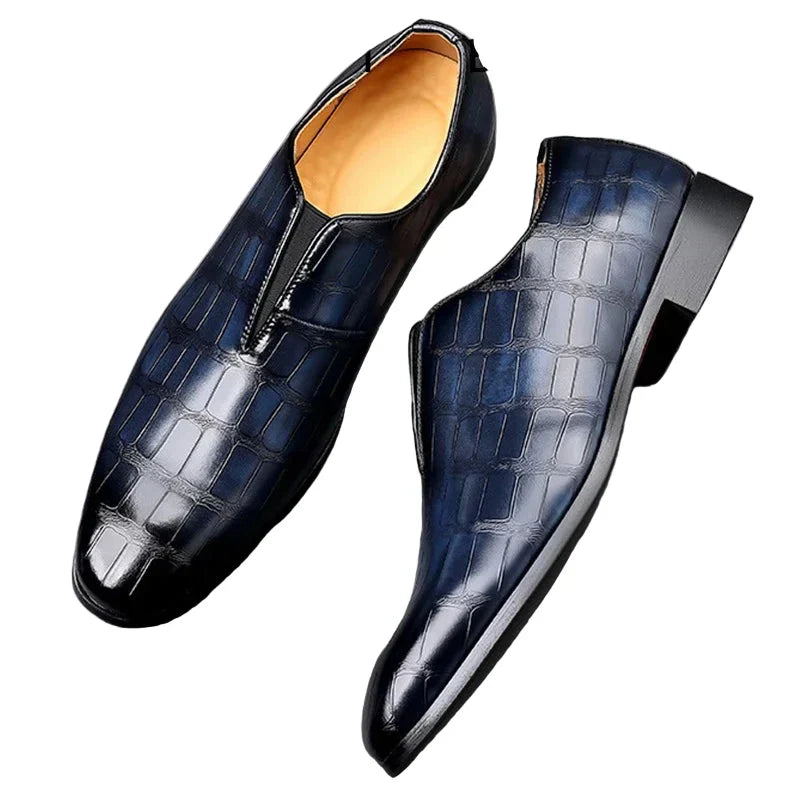 Klasyczne Buty męskie w Britisk Retro-Styl – Eleganckie Oxfords do Bryllup w Fest