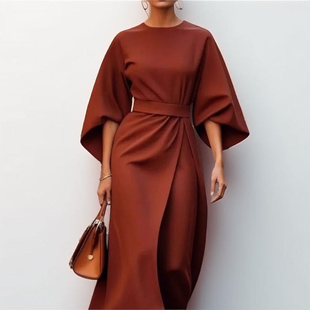 Katarzyna | Sukienka maxi z rękawami kimono