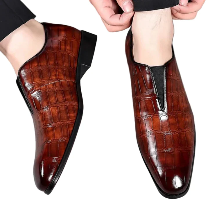 Klasyczne Buty męskie w Britisk Retro-Styl – Eleganckie Oxfords do Bryllup w Fest