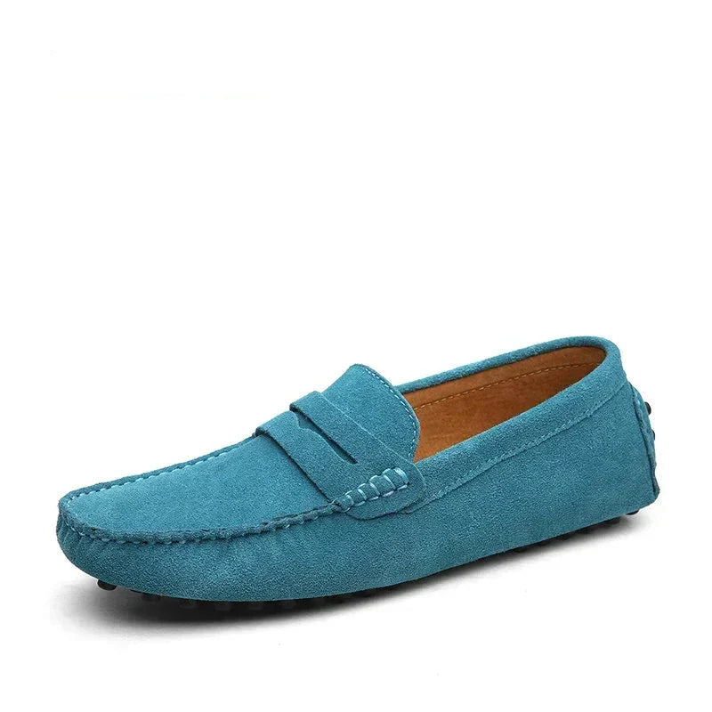 Buty męskie w prawdziwy skóra – Wygodne Mokasiner w Rozmiar Opptil 49, Slip-On w Perfekte do Fritid eller Bilkjøring
