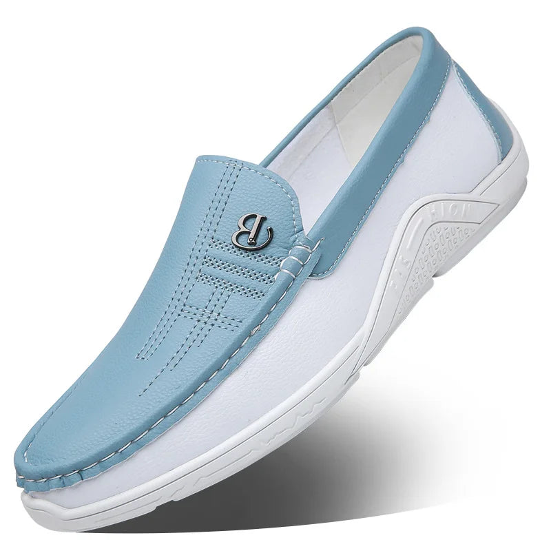 Buty męskie w prawdziwy skóra – Klasyczne Slip-on Loafers do Business w Hverdag