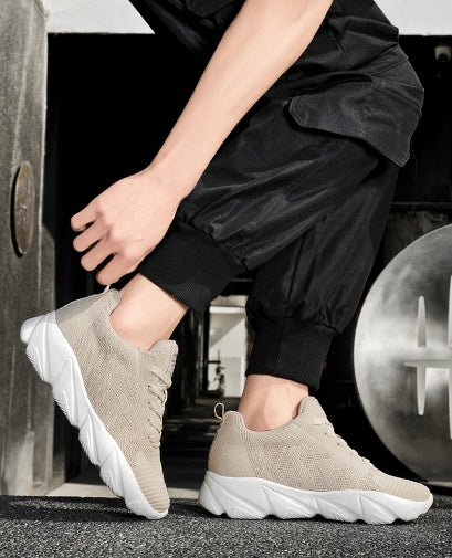 Løftende sneakersyy dla mężczyzn w kobiet – 6 cm Usynlig Høydeøkning w Mesh-komfort