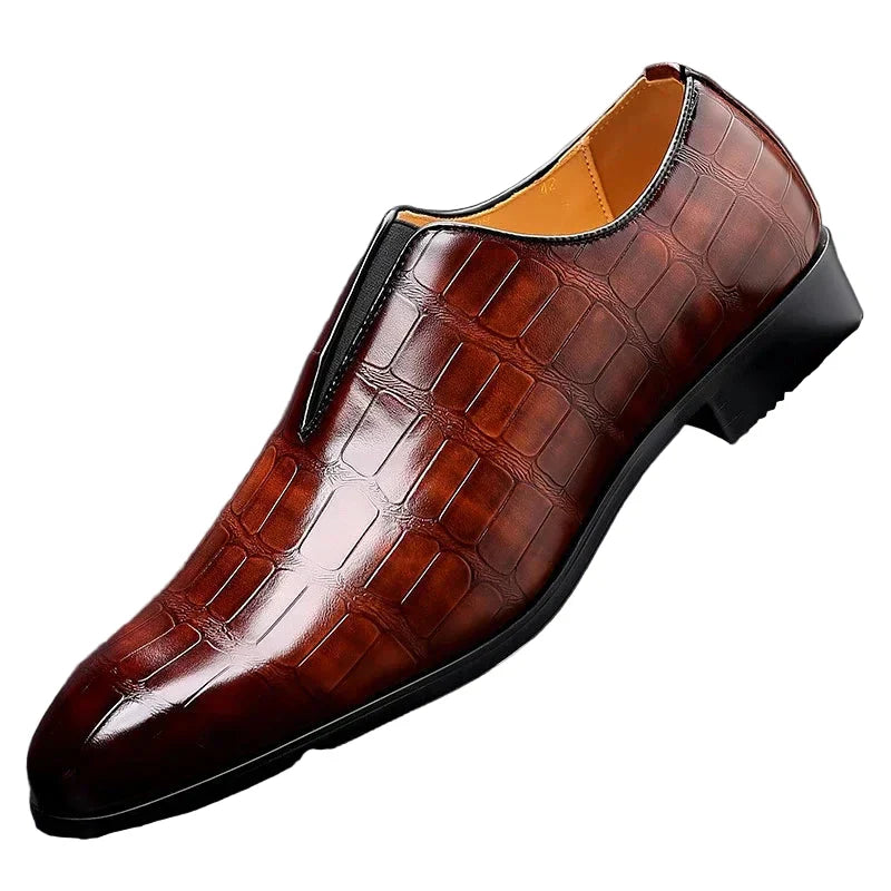 Klasyczne Buty męskie w Britisk Retro-Styl – Eleganckie Oxfords do Bryllup w Fest