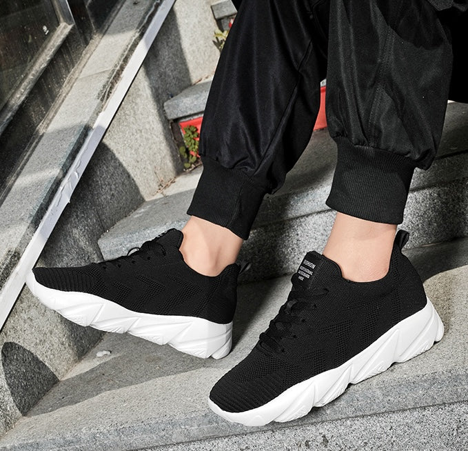 Løftende sneakersyy dla mężczyzn w kobiet – 6 cm Usynlig Høydeøkning w Mesh-komfort