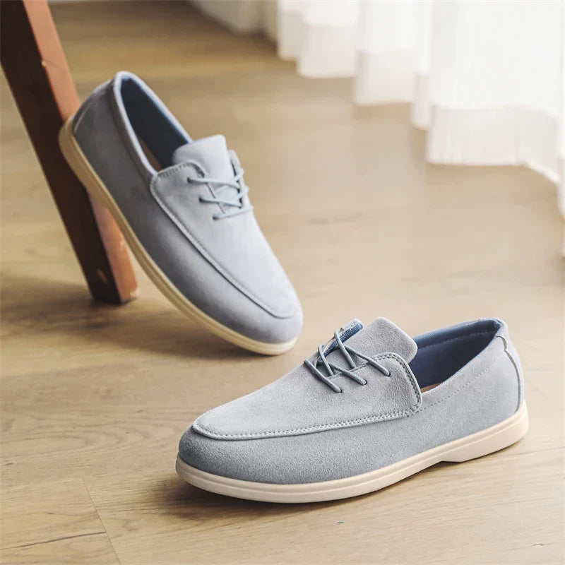 Stylrene Semskede Buty męskie – Wygodne Slip-on Loafers dla Hverdag w Kjøring
