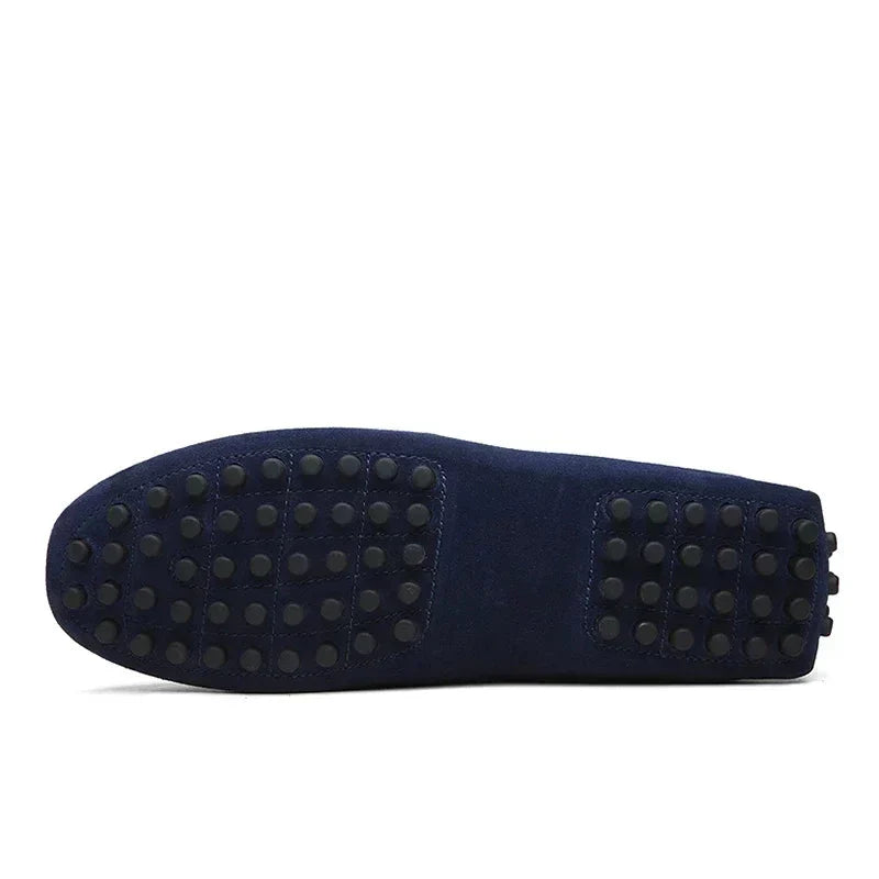 Buty męskie w prawdziwy skóra – Wygodne Mokasiner w Rozmiar Opptil 49, Slip-On w Perfekte do Fritid eller Bilkjøring