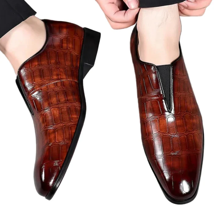 Klasyczne Buty męskie w Britisk Retro-Styl – Eleganckie Oxfords do Bryllup w Fest