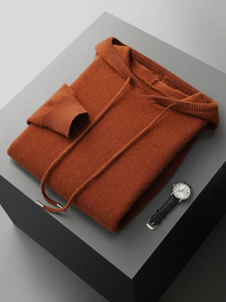 Sirlus | Bluza z kapturem z wełny merino