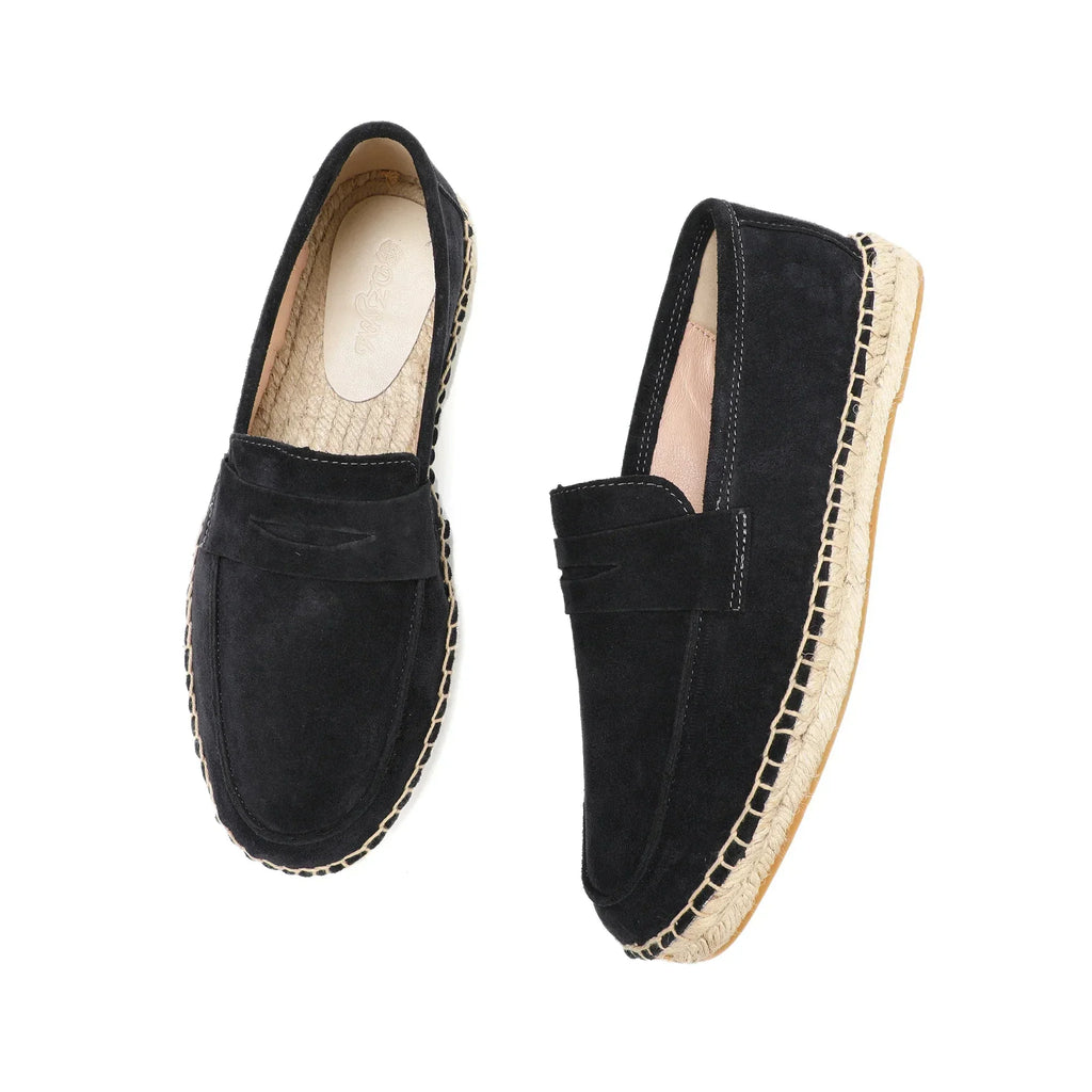 Eleganckie espadryle zamszowe