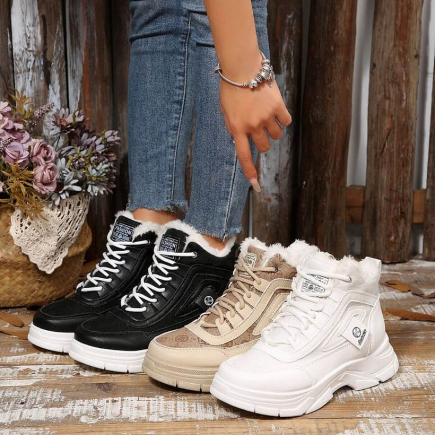 Sienna™ – Ciepłe Zimasneakersyy z Miękkit fôr