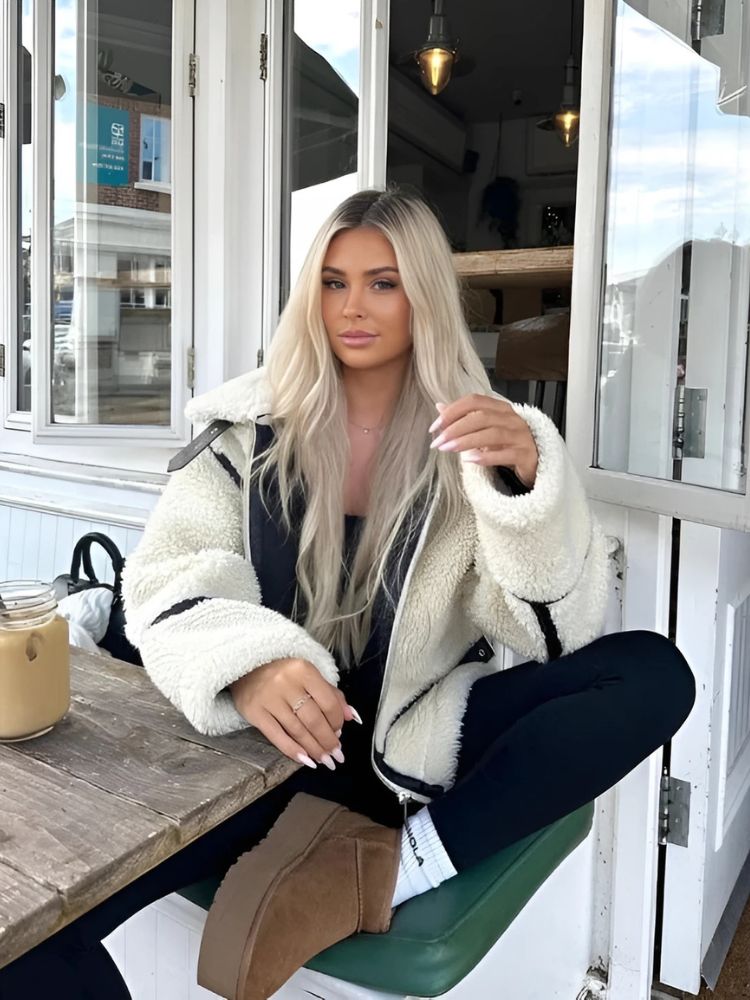 ScandiWear - Zima Fleece Teddy Kurtka