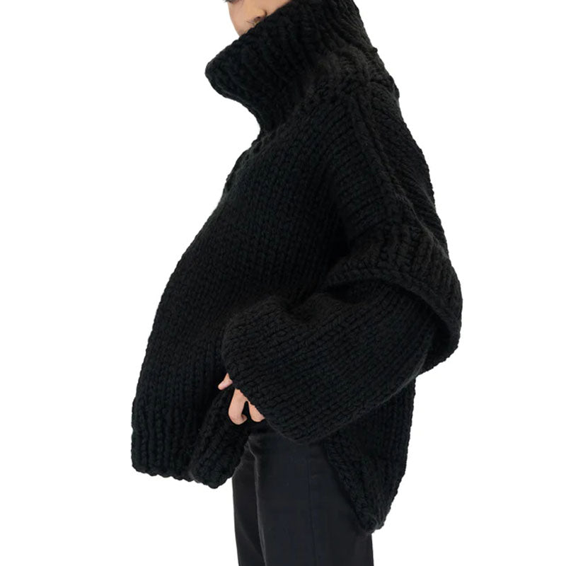 Casualowy Overdimensjonert Sweter
