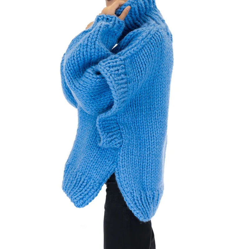 Casualowy Overdimensjonert Sweter