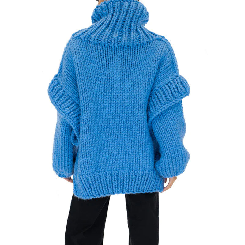 Casualowy Overdimensjonert Sweter
