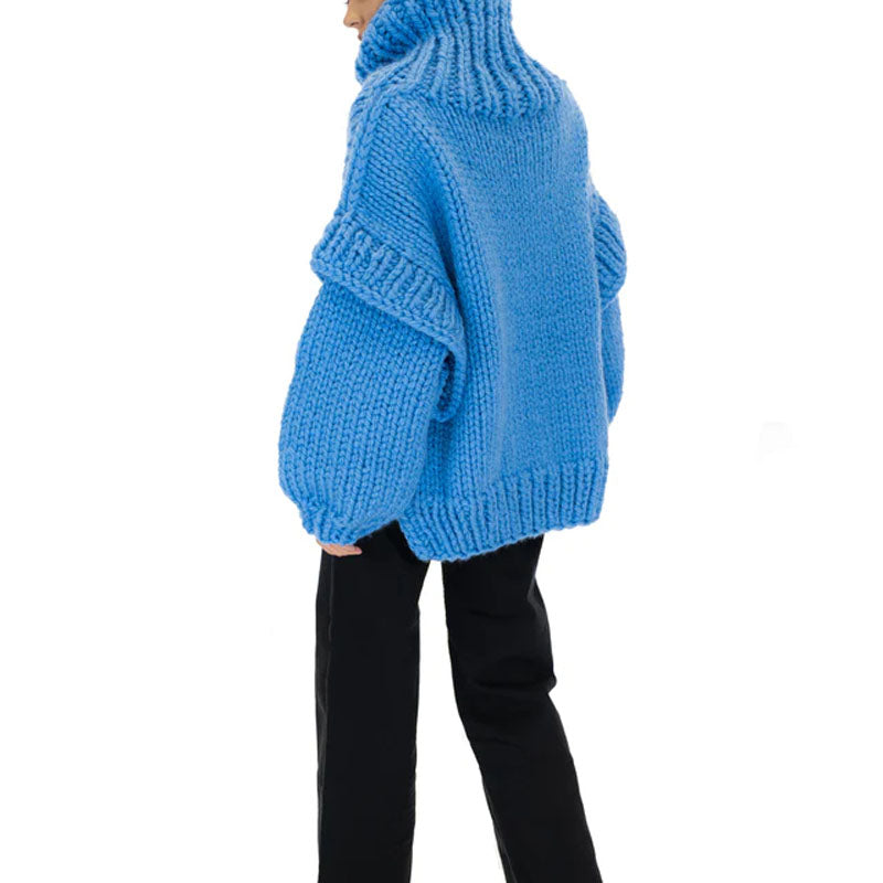 Casualowy Overdimensjonert Sweter