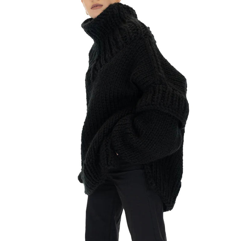 Casualowy Overdimensjonert Sweter