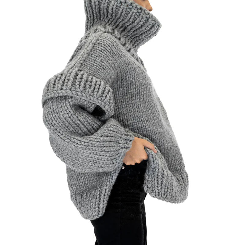 Casualowy Overdimensjonert Sweter
