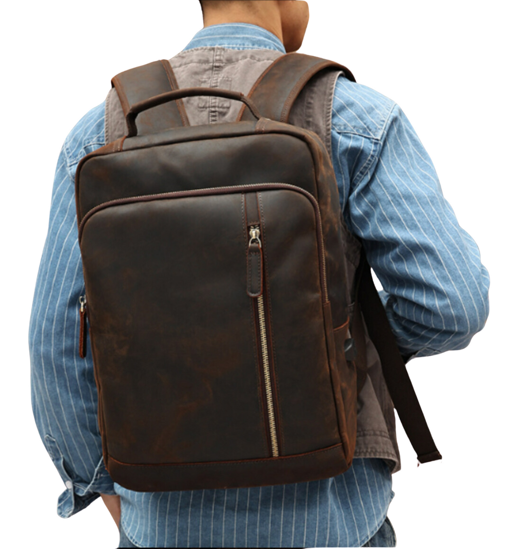 Austin - Vintage Crazy Horse skinnPlecak