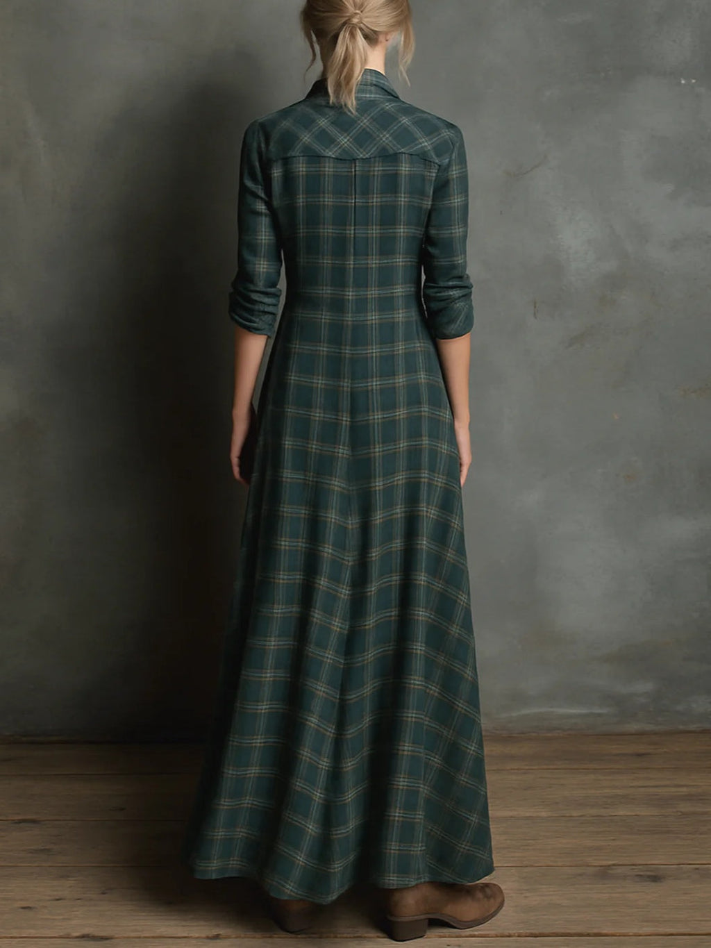 Talia™ | Nowoczesny boho-W kratę Sukienka