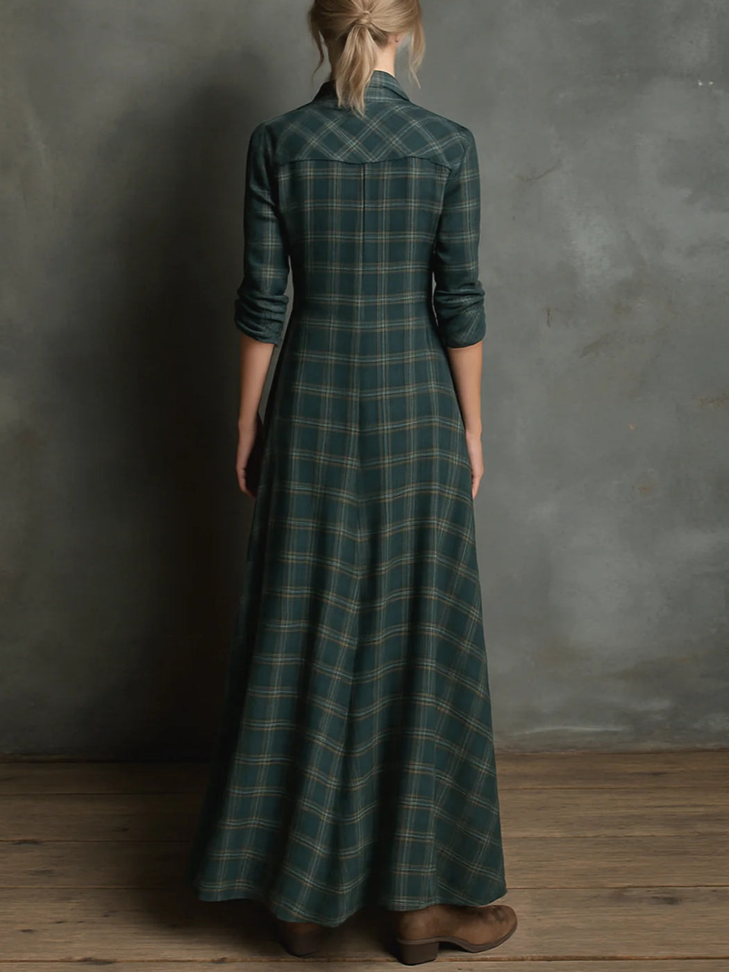 Talia™ | Nowoczesny boho-W kratę Sukienka