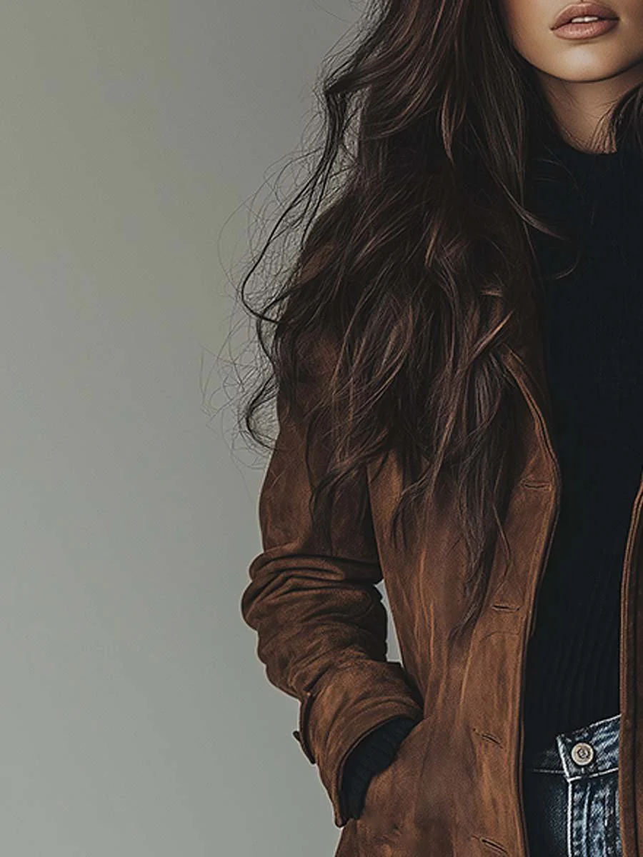 Teresa | Vintage semsket trenchcoat