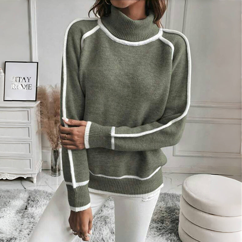 Avslappet Dzianinowy Sweter