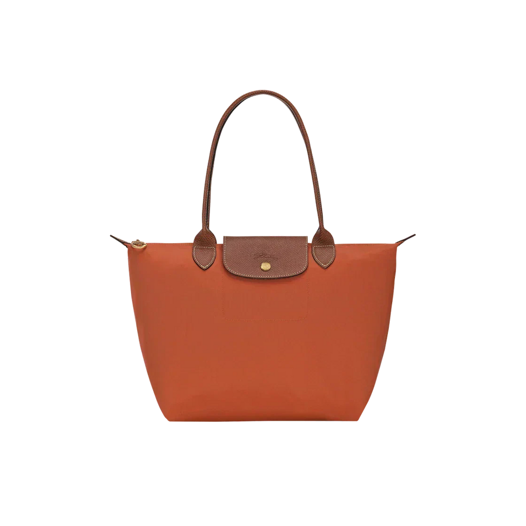 Longchamp - stor Le Pliage Tote, mursteinKolort