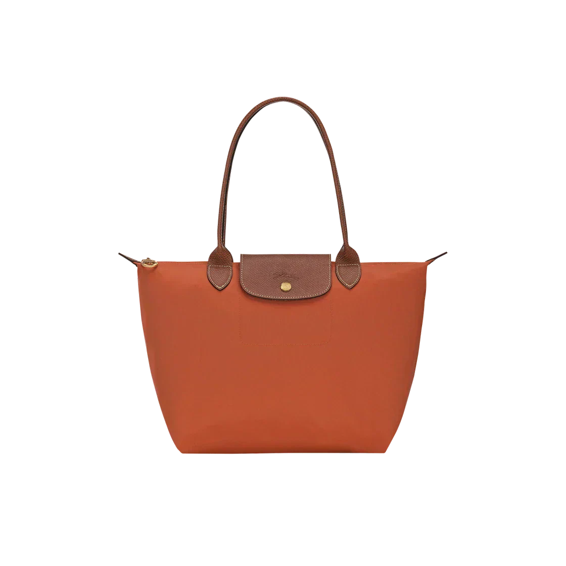 Longchamp - stor Le Pliage Tote, mursteinKolort