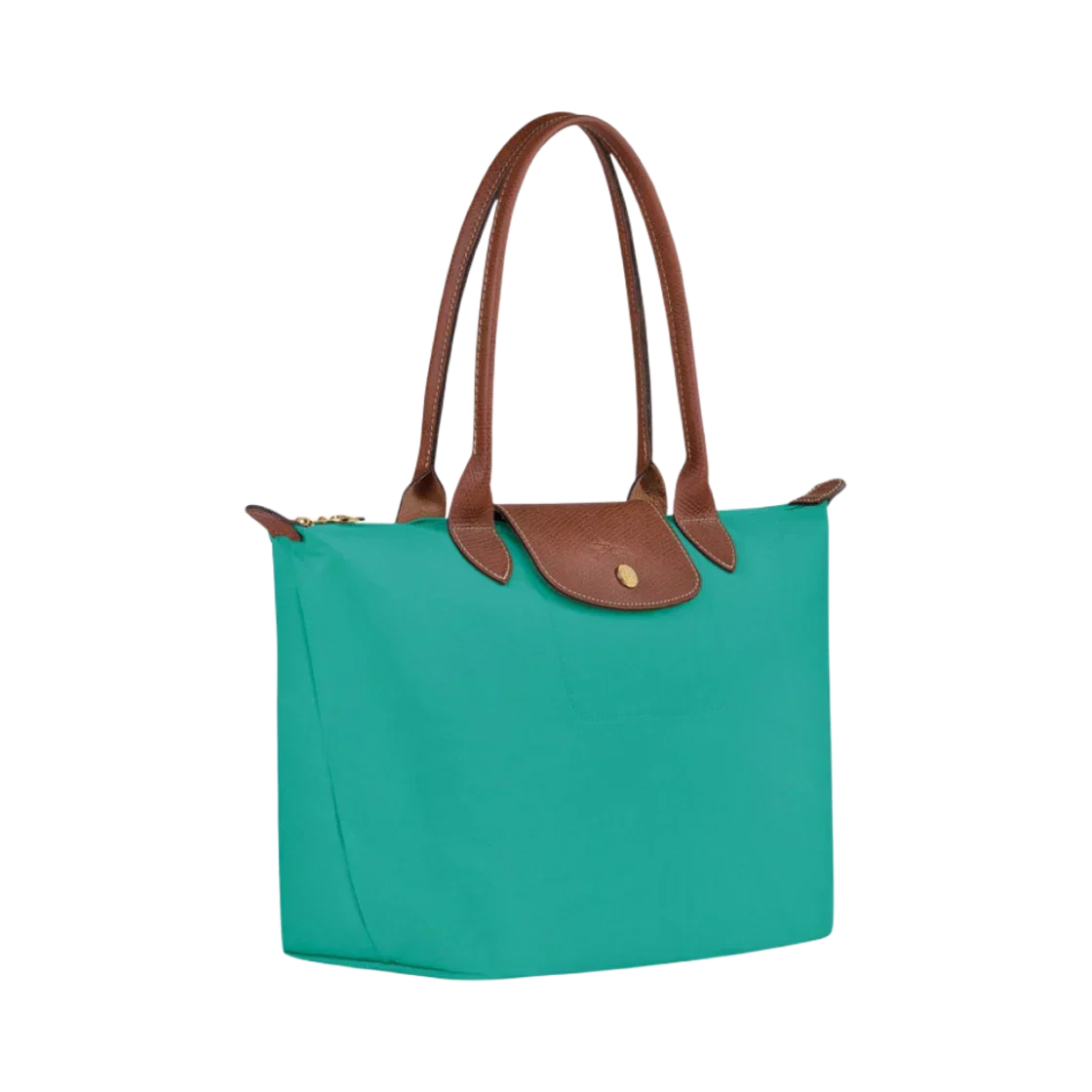 Longchamp - Stor Le Pliage Tote, Turkusowy