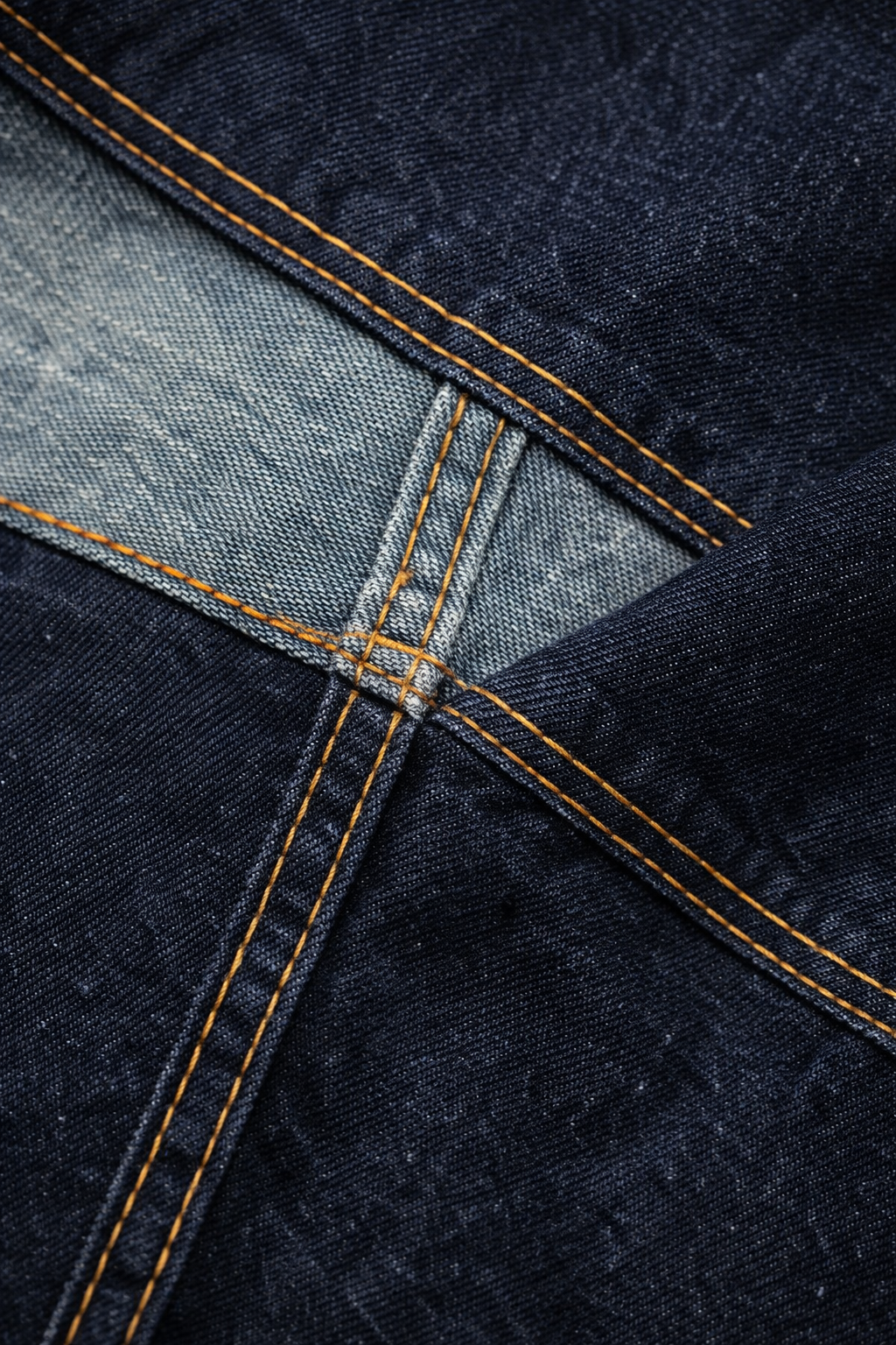 długi Denim Shacket Ciemnoniebieski