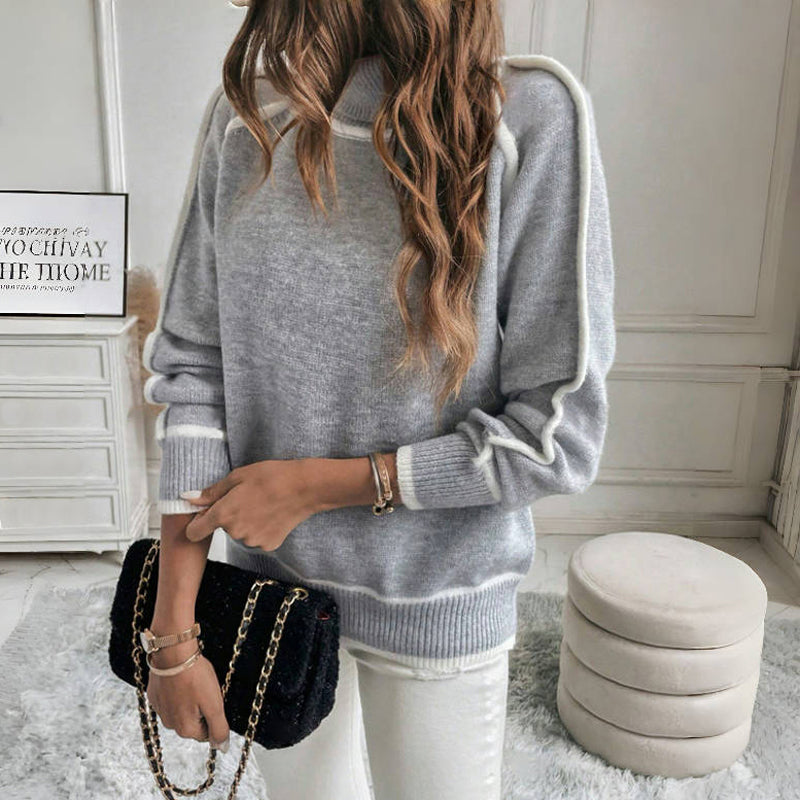 Avslappet Dzianinowy Sweter