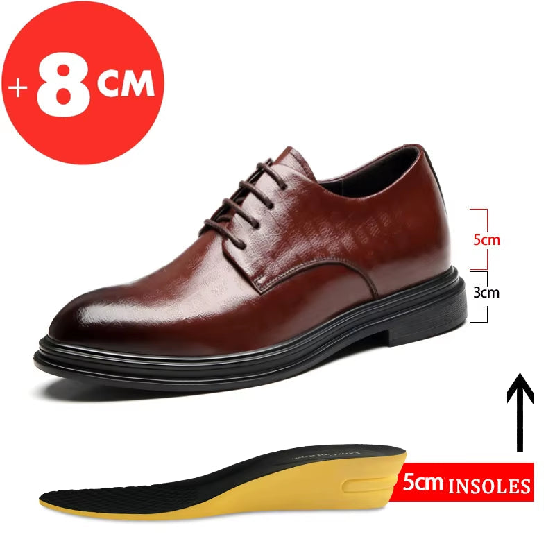 Herres formelle heveButy - Klasyczne forretningsButy dla Zima/ Wiosna (3/6/8 cm)