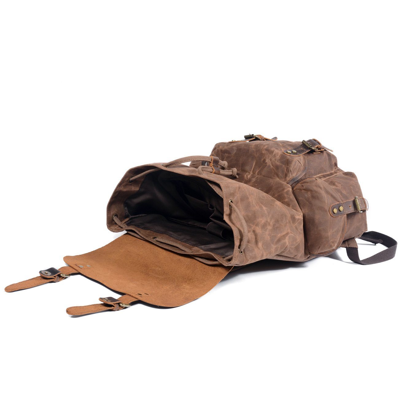 James - Vintage Kanvas skóra Plecak