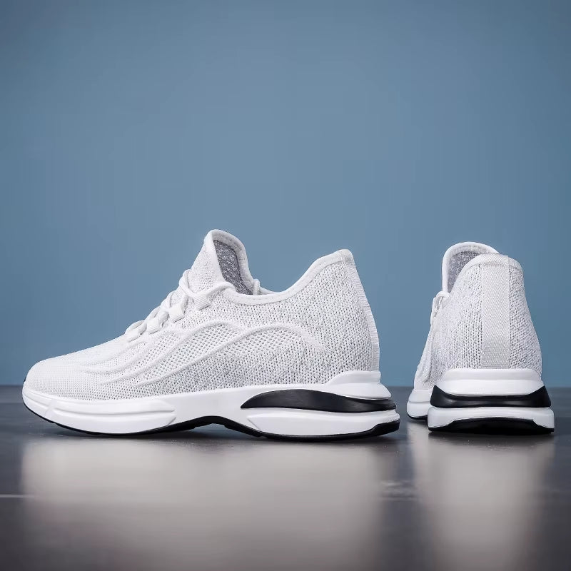 Lato Buty dla mężczyzn z Skjult Hælløft – Oddychający Mesh sneakersyy z 7 cm Høydeøkning