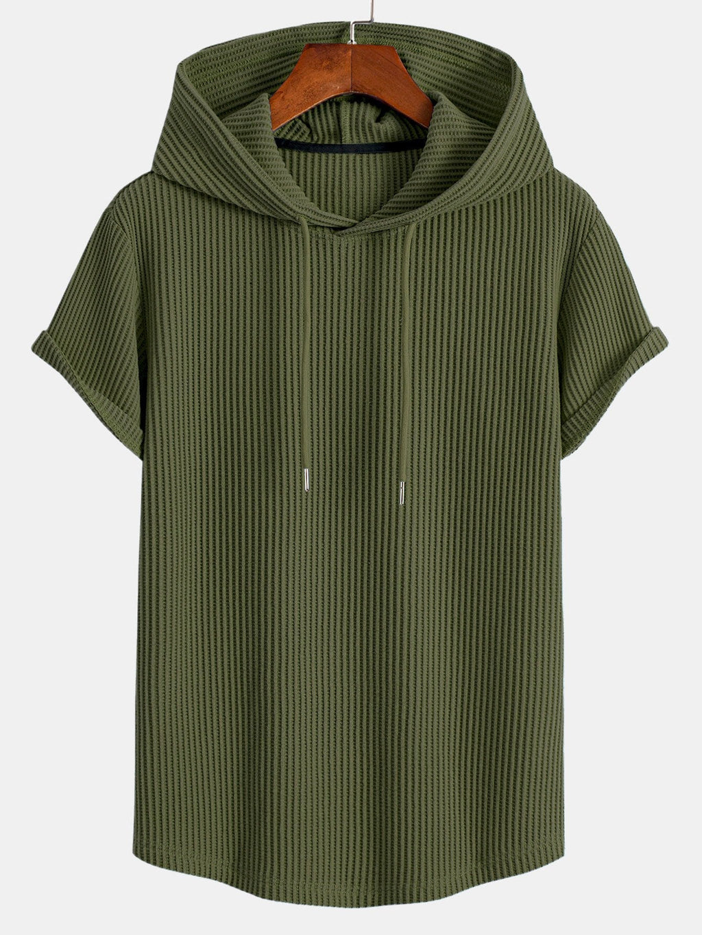Dzianinowy vaffel z buet kant hetteSweter w T-shirt, w vaffel krótkie Spodnie z trekkoord