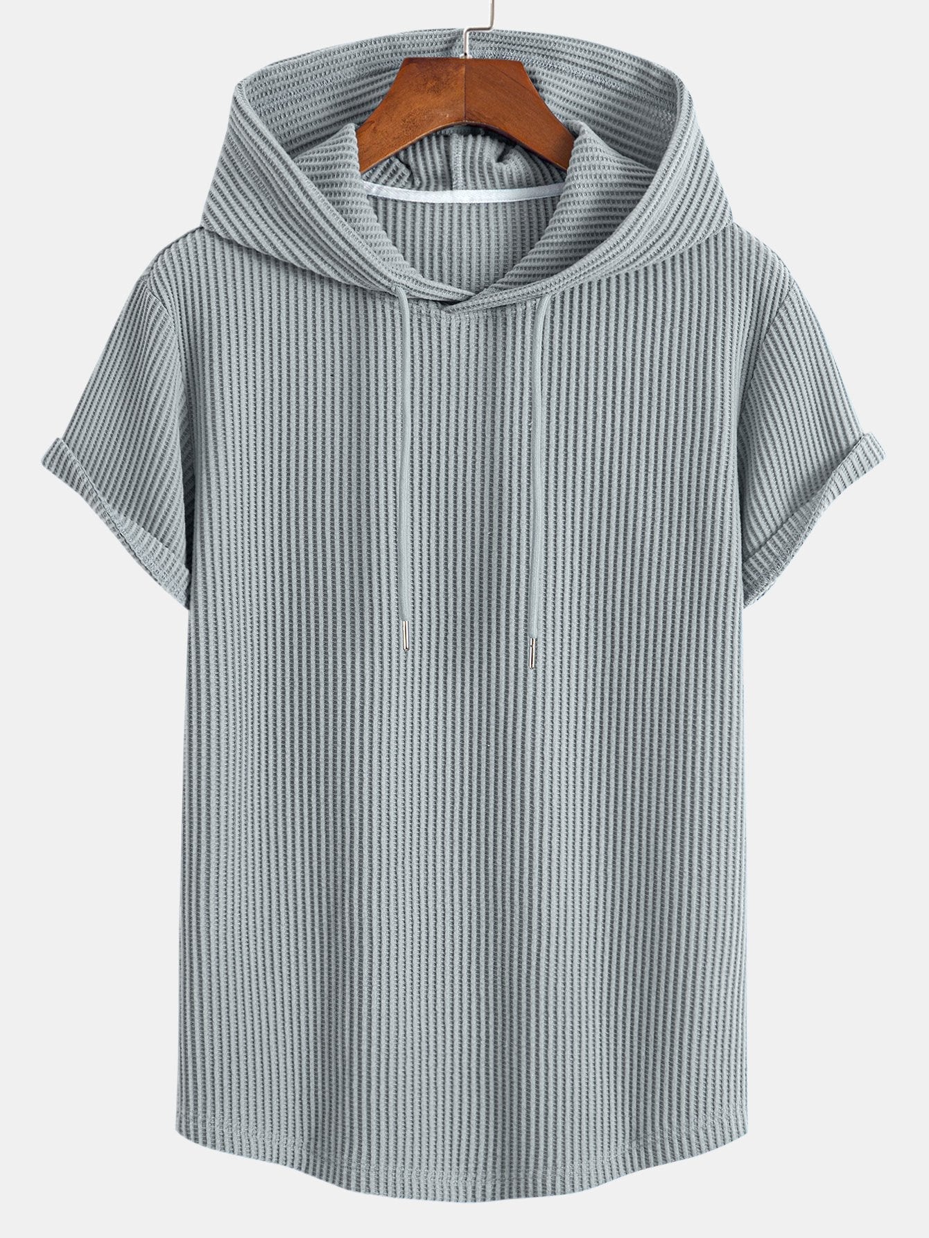 Dzianinowy vaffel z buet kant hetteSweter w T-shirt, w vaffel krótkie Spodnie z trekkoord