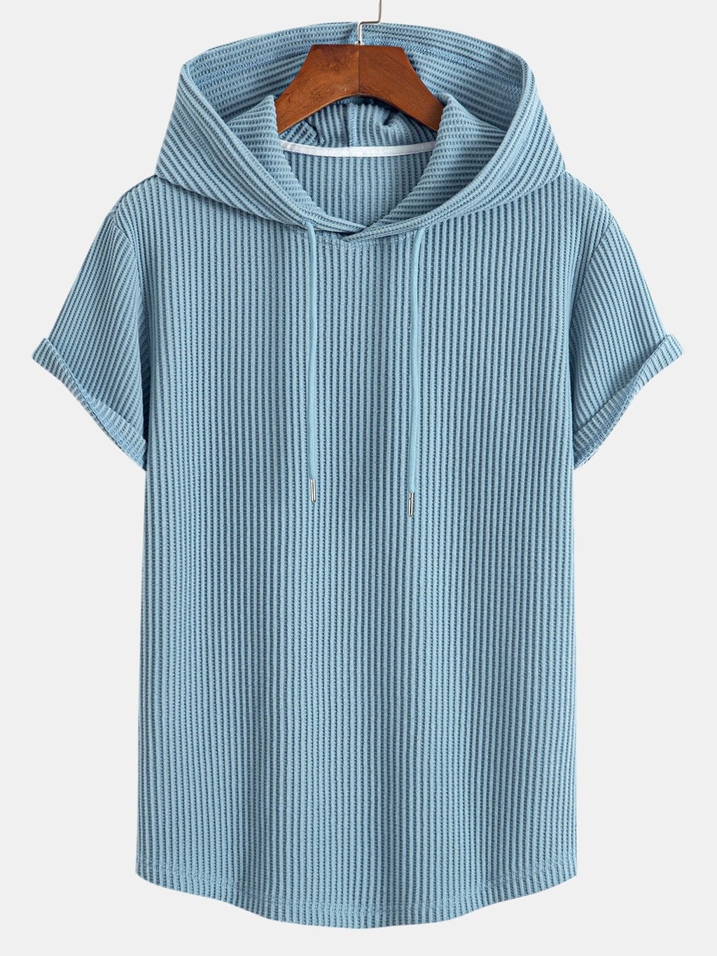 Dzianinowy vaffel z buet kant hetteSweter w T-shirt, w vaffel krótkie Spodnie z trekkoord