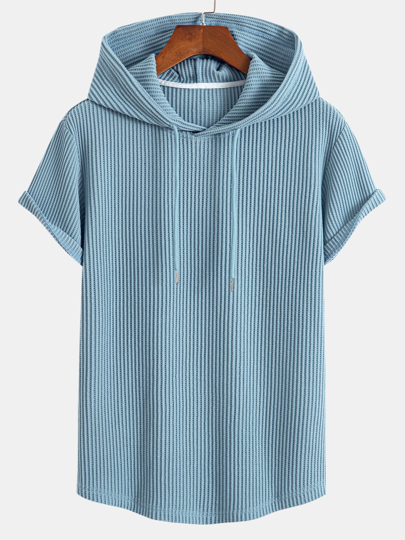 Dzianinowy vaffel z buet kant hetteSweter w T-shirt, w vaffel krótkie Spodnie z trekkoord