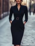 Nira™ | Stylowy Dopasowany sukienka midi