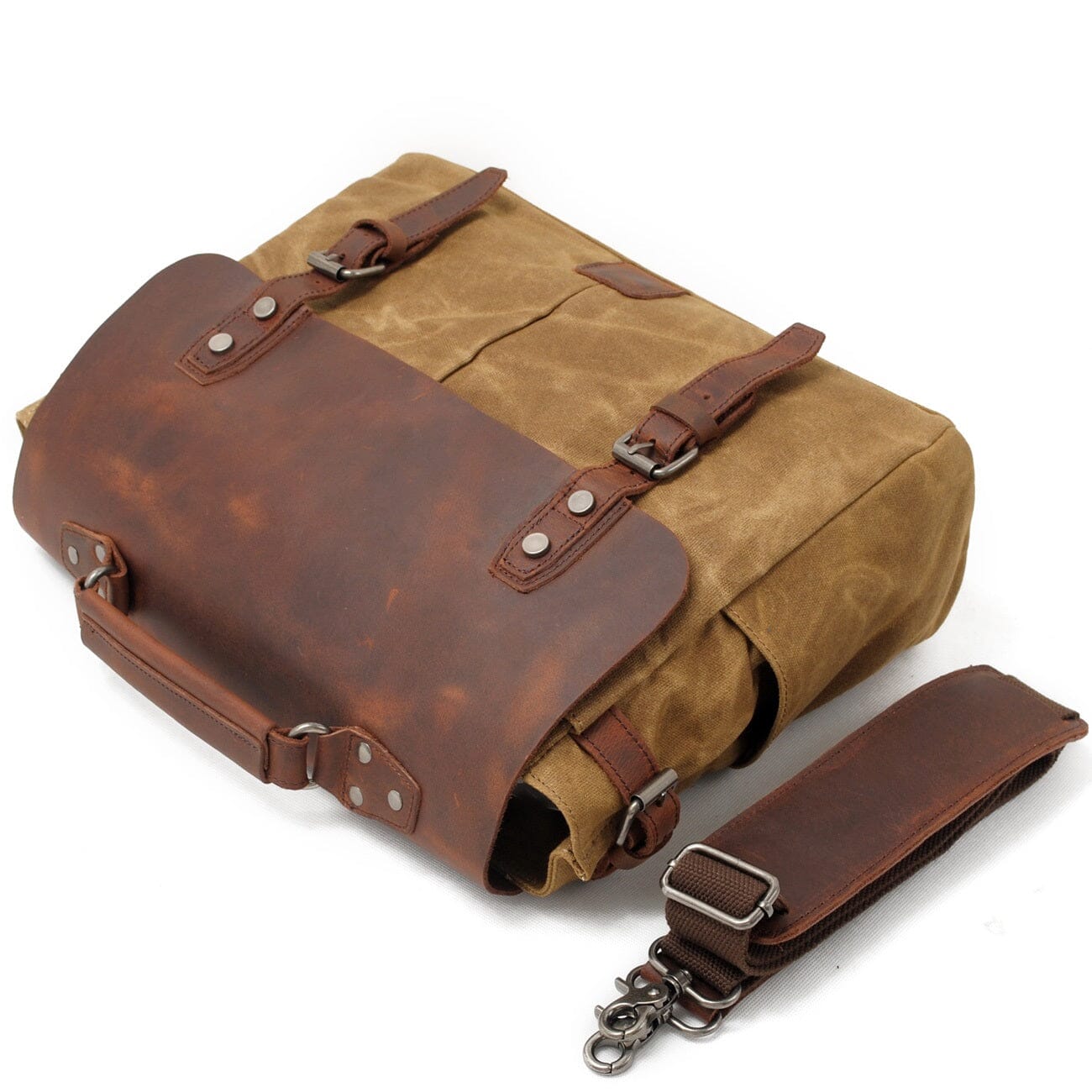 Alexander - Vintage-Styl Canvas Crossbody Messenger Torba