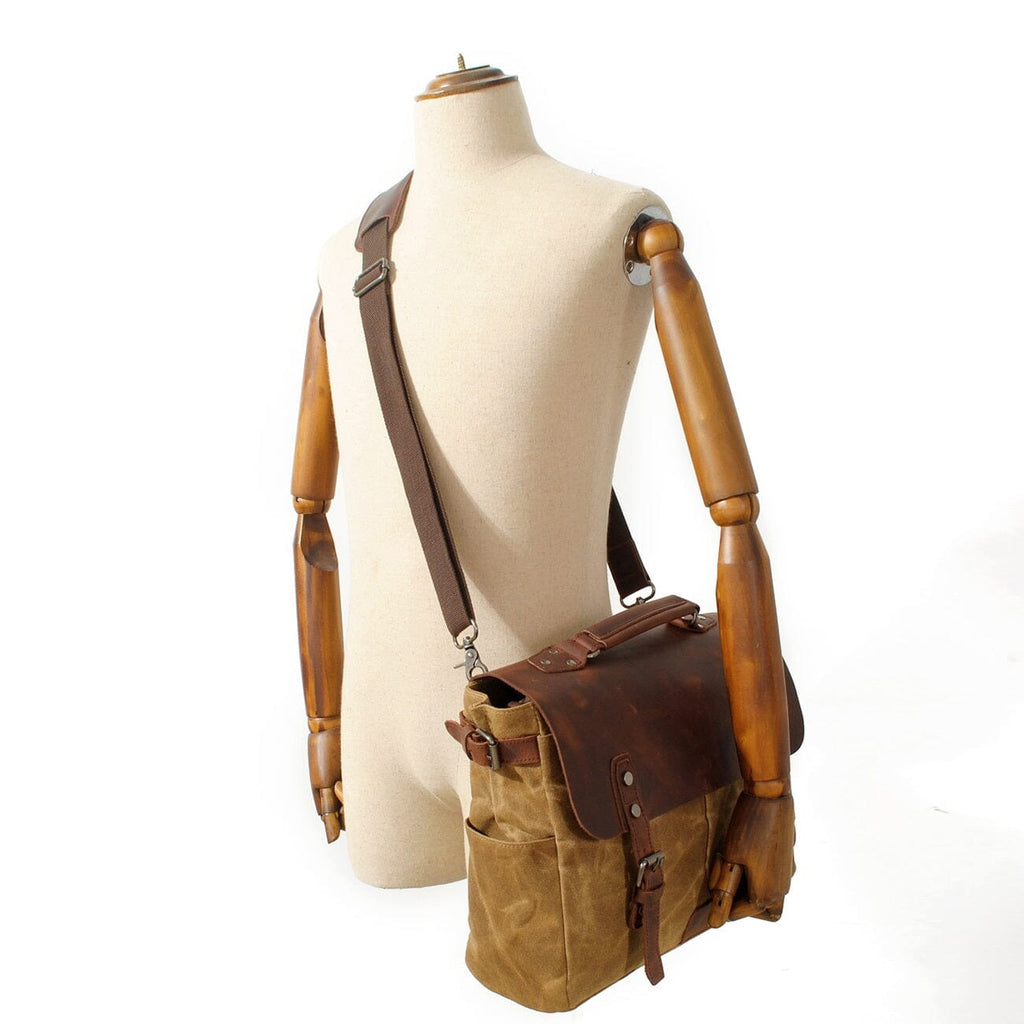 Alexander - Vintage-Styl Canvas Crossbody Messenger Torba