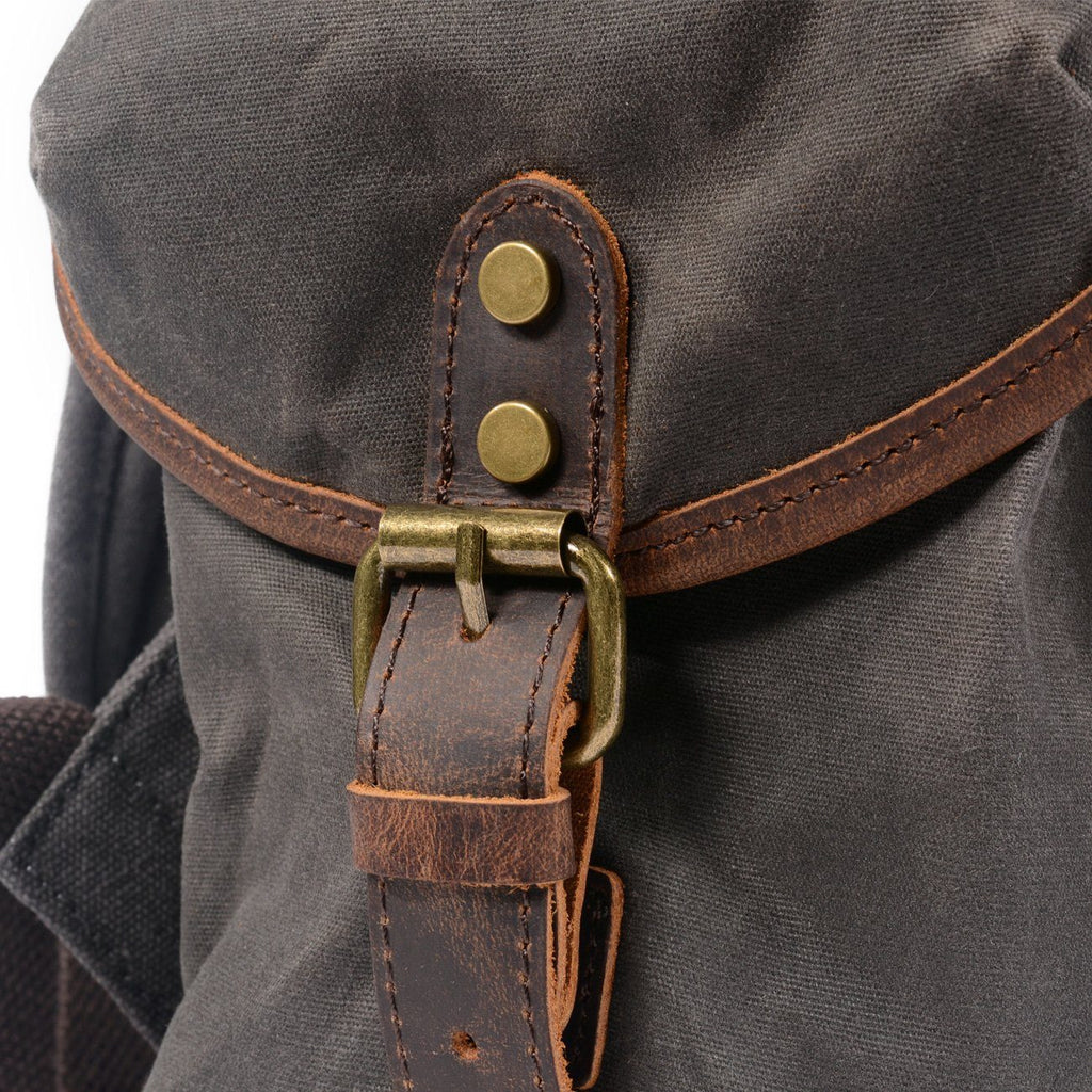 James - Vintage Kanvas skóra Plecak
