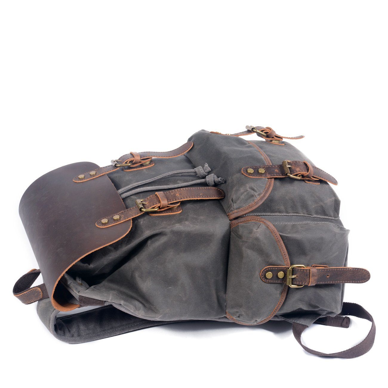 James - Vintage Kanvas skóra Plecak
